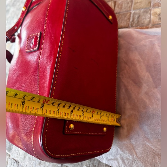 Dooney and bourke red Florentine  Perry satchel - Picture 12 of 15